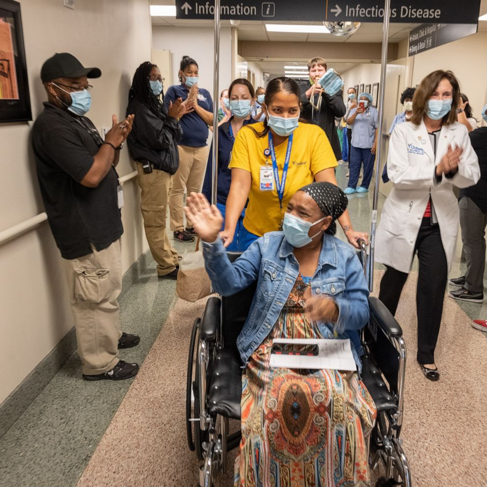 VIDEO: Las Vegas hospital celebrates 1 of 1st critical COVID-19 patient discharges