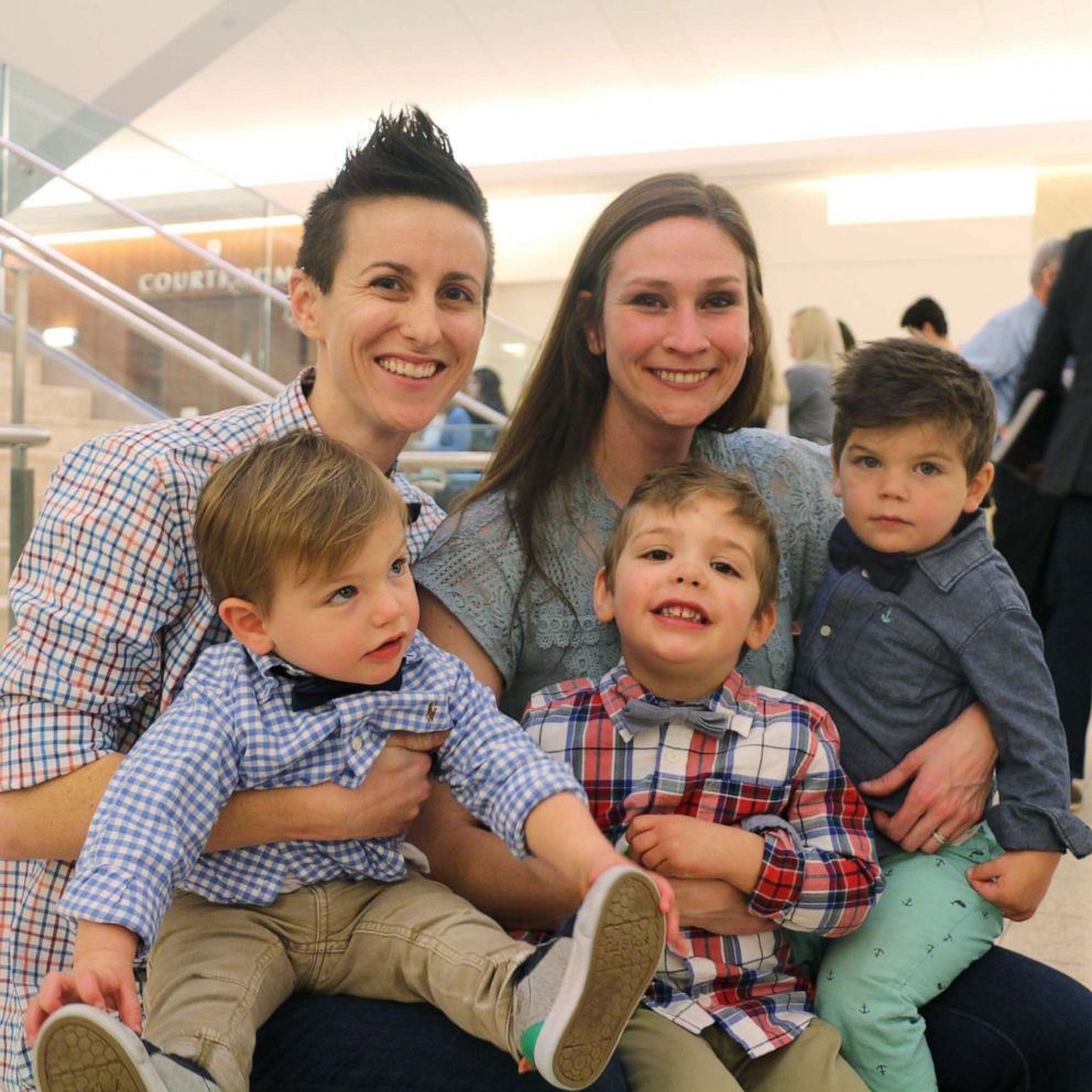 VIDEO: Two moms adopt 3 young brothers to keep them together