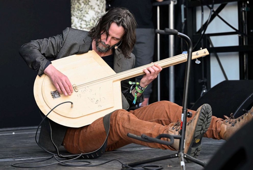 PHOTO: Keanu Reeves of Dogstar attends the Culinary Stage on Day 2 of BottleRock Napa Valley Music Festival at Napa Valley Expo on May 27, 2023, in Napa, Calif.