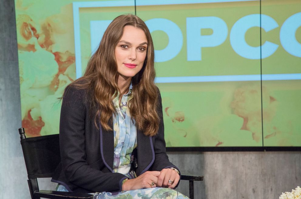 PHOTO: Keira Knightley appears on "Popcorn with Peter Travers" at ABC News studios, Sept. 13, 2018, in New York City.