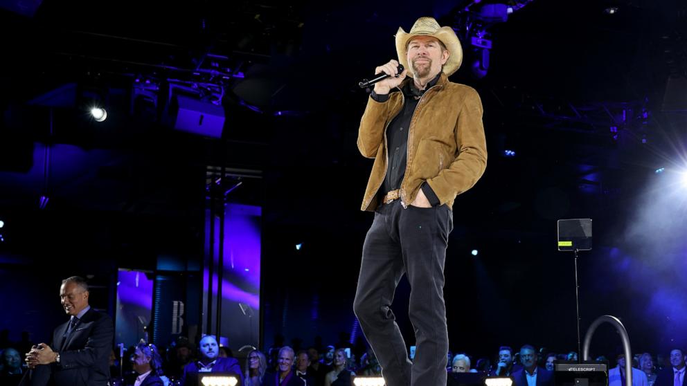 PHOTO: Toby Keith performs onstage for the BMI Icon Award during the 2022 BMI Country Awards at BMI, Nov. 8, 2022, in Nashville, Tenn.