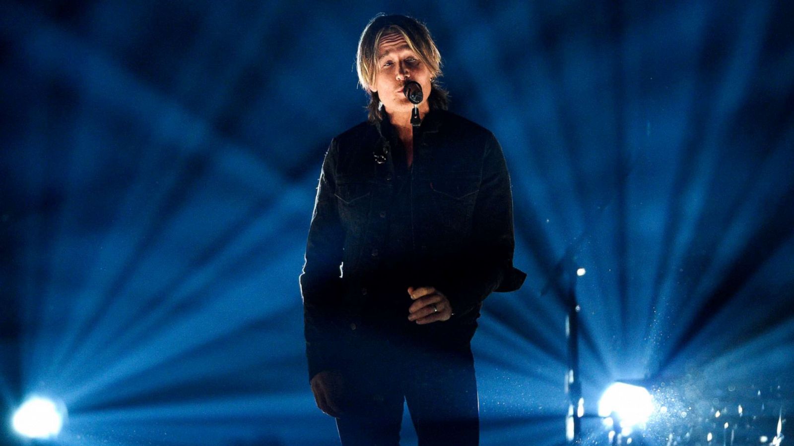 PHOTO: Keith Urban performs "Burden" at the 54th annual Academy of Country Music Awards at the MGM Grand Garden Arena, April 7, 2019, in Las Vegas.