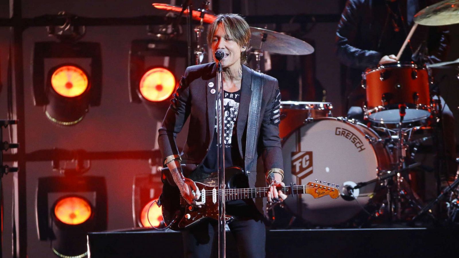 PHOTO: Keith Urban performs during the 55th Annual Country Music Association Awards at Bridgestone Arena on Nov. 10, 2021, in Nashville, Tenn.