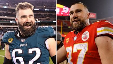 Travis and Jason Kelce will make Super Bowl history as first brothers to  play against each other: My mom can't lose - CBS News