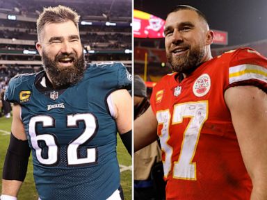 Travis and Jason Kelce will make Super Bowl history as first brothers to  play against each other: My mom can't lose - CBS News