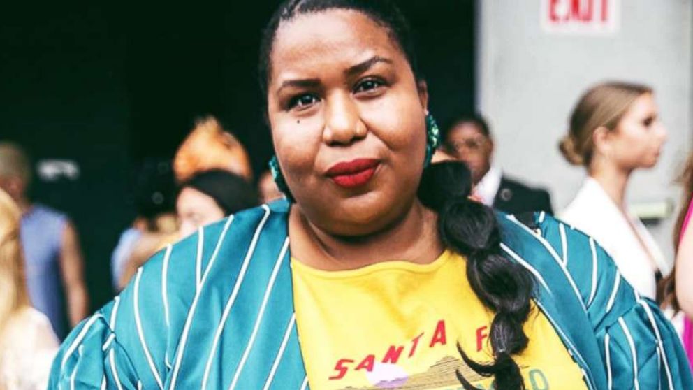 PHOTO: Kellie Brown, a fashion beauty and travel blogger and major influencer in the industry, is inspiring with her epic hashtag, "fatatfashionweek."