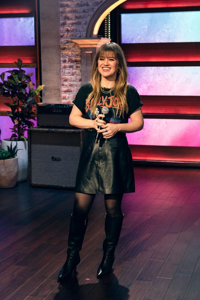 PHOTO: Kelly Clarkson hosting The Kelly Clarkson Show, March 29, 2024. 