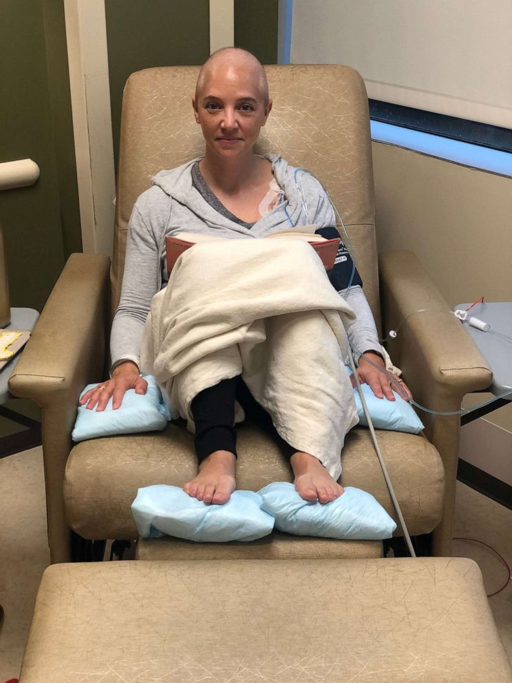 PHOTO: Kelly Conner undergoes chemotherapy at the University of Texas MD Anderson Cancer Center in Sugar Land, Texas.