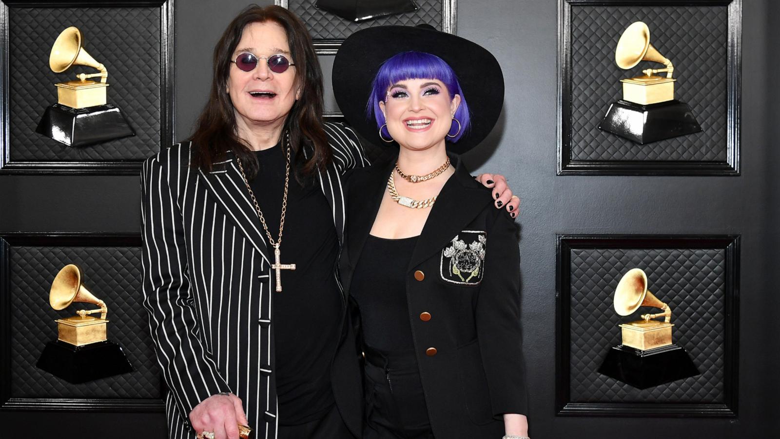 PHOTO: (L-R) Ozzy Osbourne and Kelly Osbourne attend the 62nd Annual GRAMMY Awards at Staples Center on Jan. 26, 2020 in Los Angeles, California.