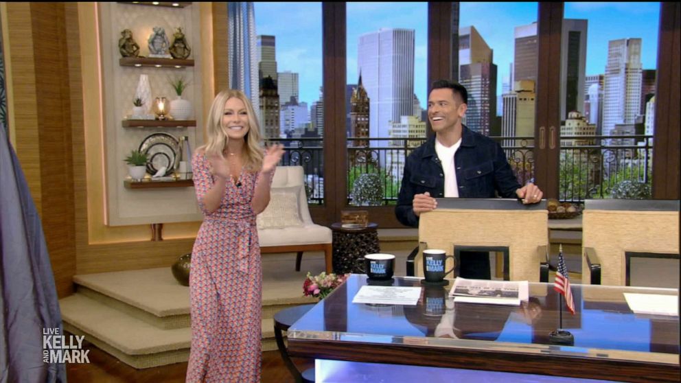 Kelly Ripa Welcomes Husband Mark Consuelos To Live As New Co Host