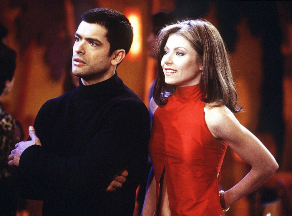 PHOTO: Mateo (Mark Consuelos) and Hayley (Kelly Ripa) on an episode of" All My Children" on March 7, 2000.