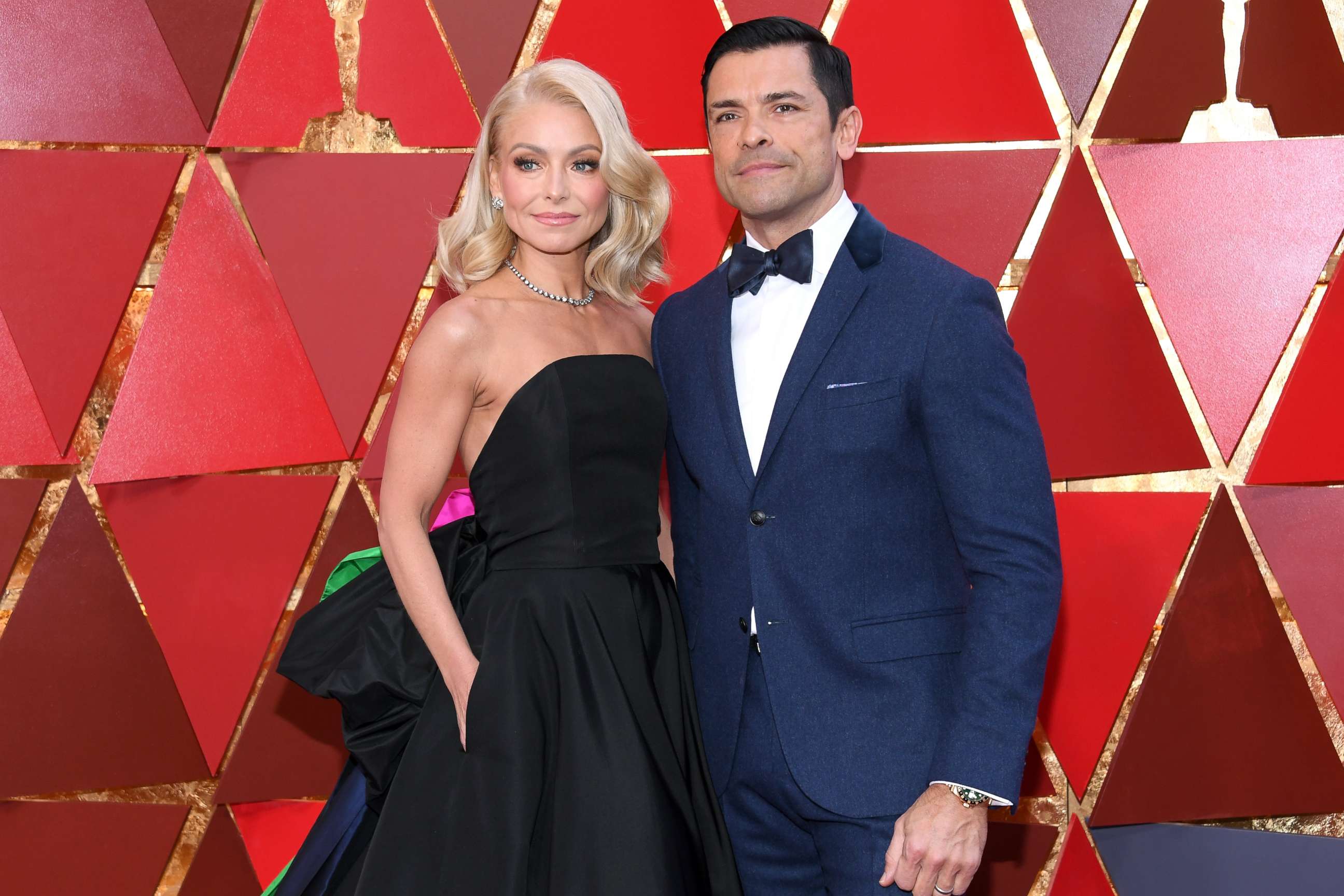 PHOTO: Kelly Ripa and Mark Consuelos attend the 90th Annual Academy Awards at Hollywood & Highland Center, March 4, 2018, in Hollywood, Calif.