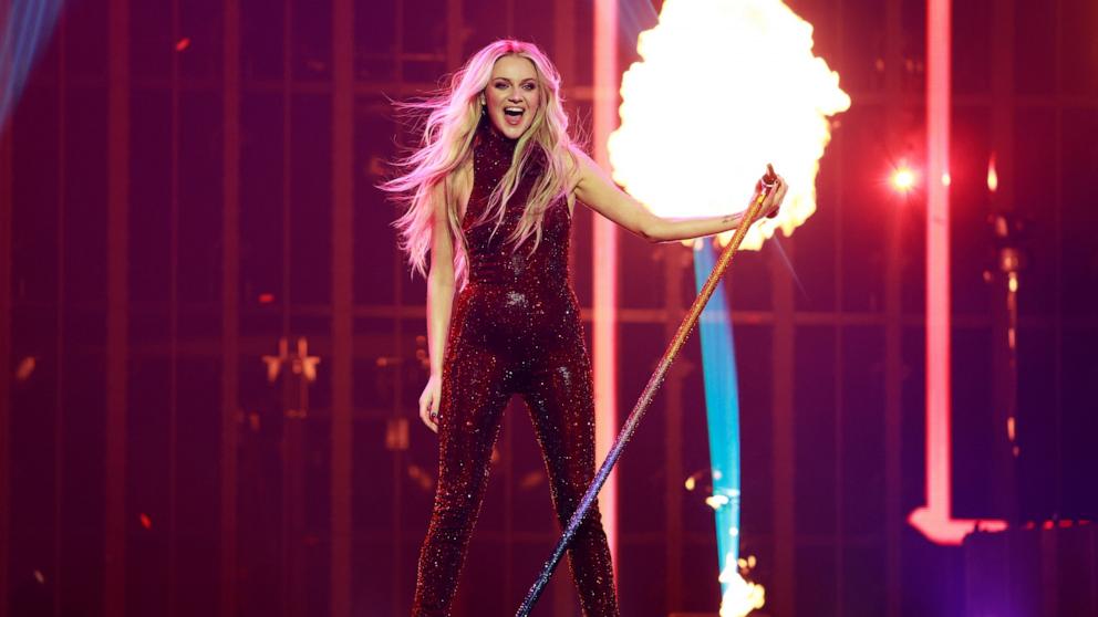 PHOTO: Kelsea Ballerini performs onstage during Kelsea Ballerini Live On Tour at Bridgestone Arena, on Jan. 31, 2025, in Nashville, Tenn.