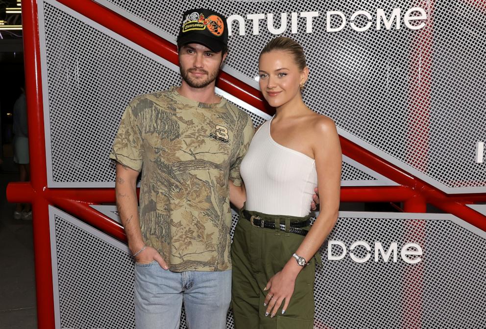 PHOTO: Chase Stokes and Kelsea Ballerini attend the Opening Night of The Intuit Dome at Intuit Dome on Aug. 15, 2024 in Los Angeles.