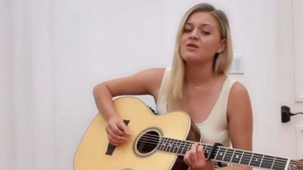 PHOTO: In this screen grab from a video posted on her Instagram page, Kelsea Ballerini is shown singing.