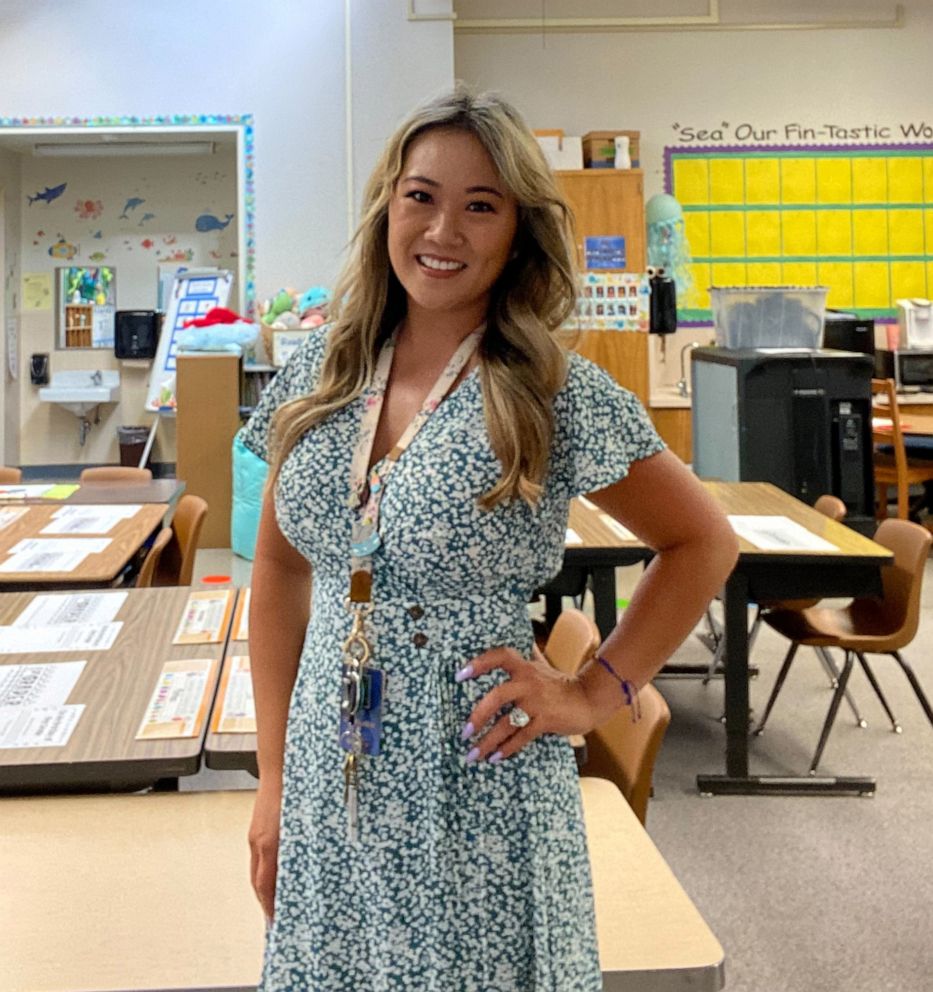PHOTO: Kelsey Vidal teaches at an elementary school in California and says she has taken steps to boost safety in her students' classroom.