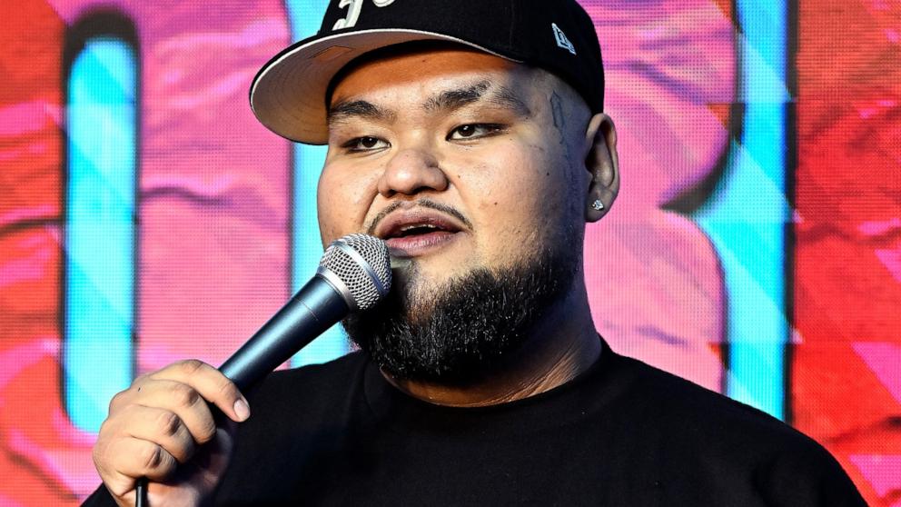 PHOTO: Comedian Ken Flores performs at The Ice House Comedy Club, Aug. 10, 2024, in Pasadena, Calif.