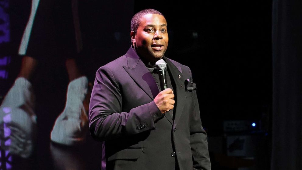 PHOTO: In this June 13, 2022, file photo, Keenan Thompson hosts the 2022 Apollo Theater Spring Benefit at The Apollo Theater in New York.