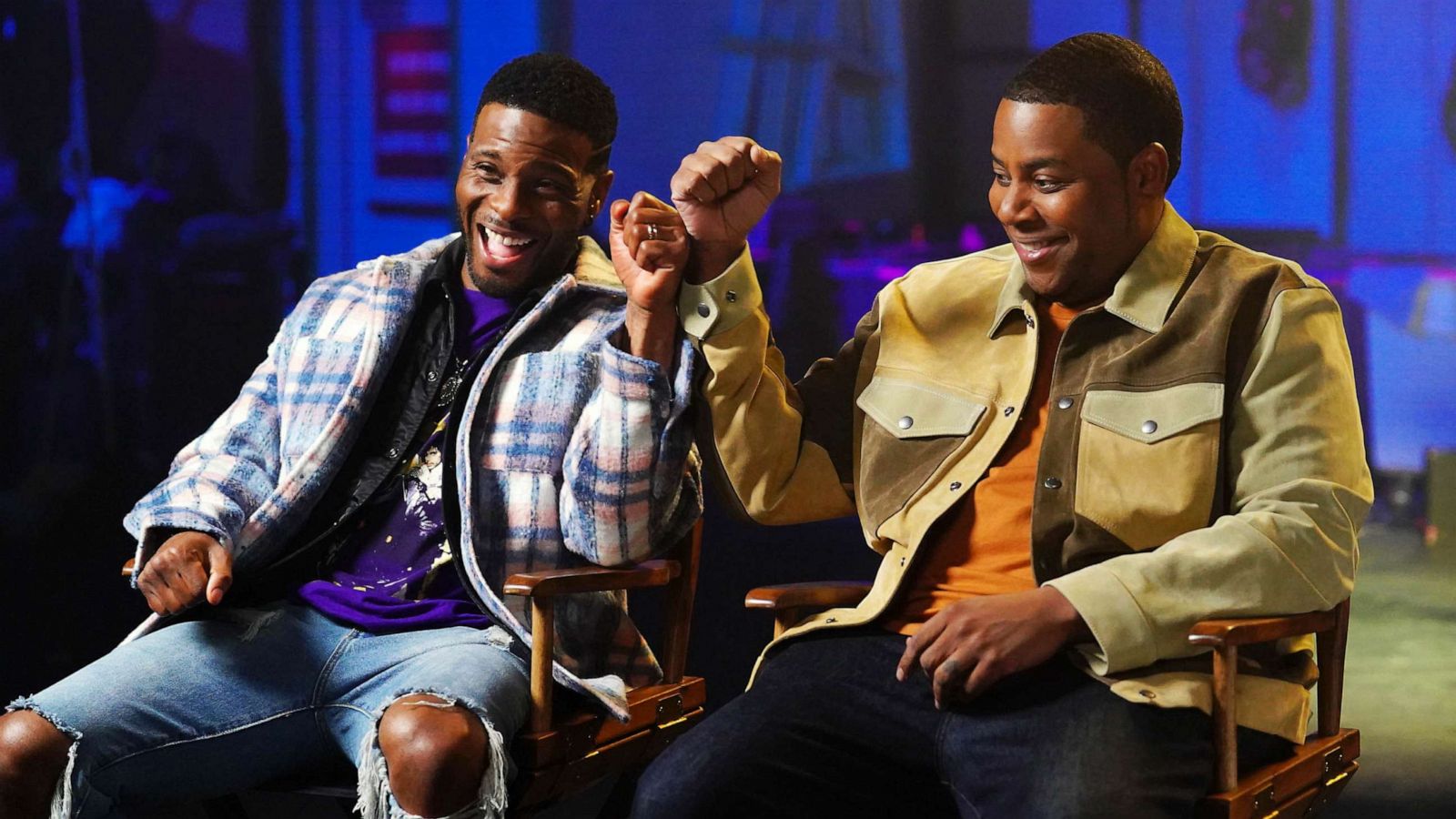 PHOTO: FILE - Kel Mitchell and Kenan Thompson during the Nickelodeon Reboot sketch, Dec. 3, 2022.