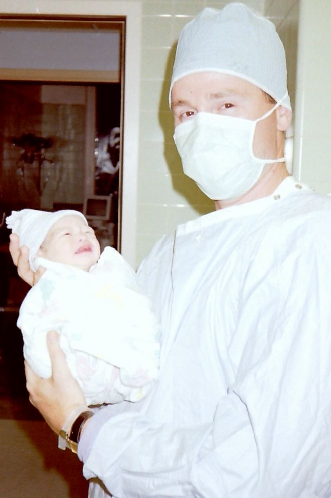 PHOTO: Rob Kenney pictured as a new father with his daughter, Kristine.