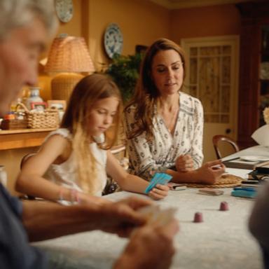 PHOTO: Michael Middleton is seen playing cards with his grandchildren and son-in-law, Prince William, in this video shared by Kensington Palace on Sept. 9, 2024.