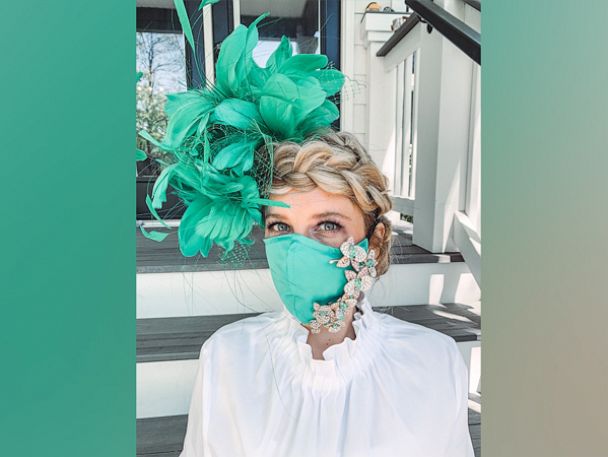 The Hat Girls' tips for wearing a face mask at the 2021 Kentucky Derby