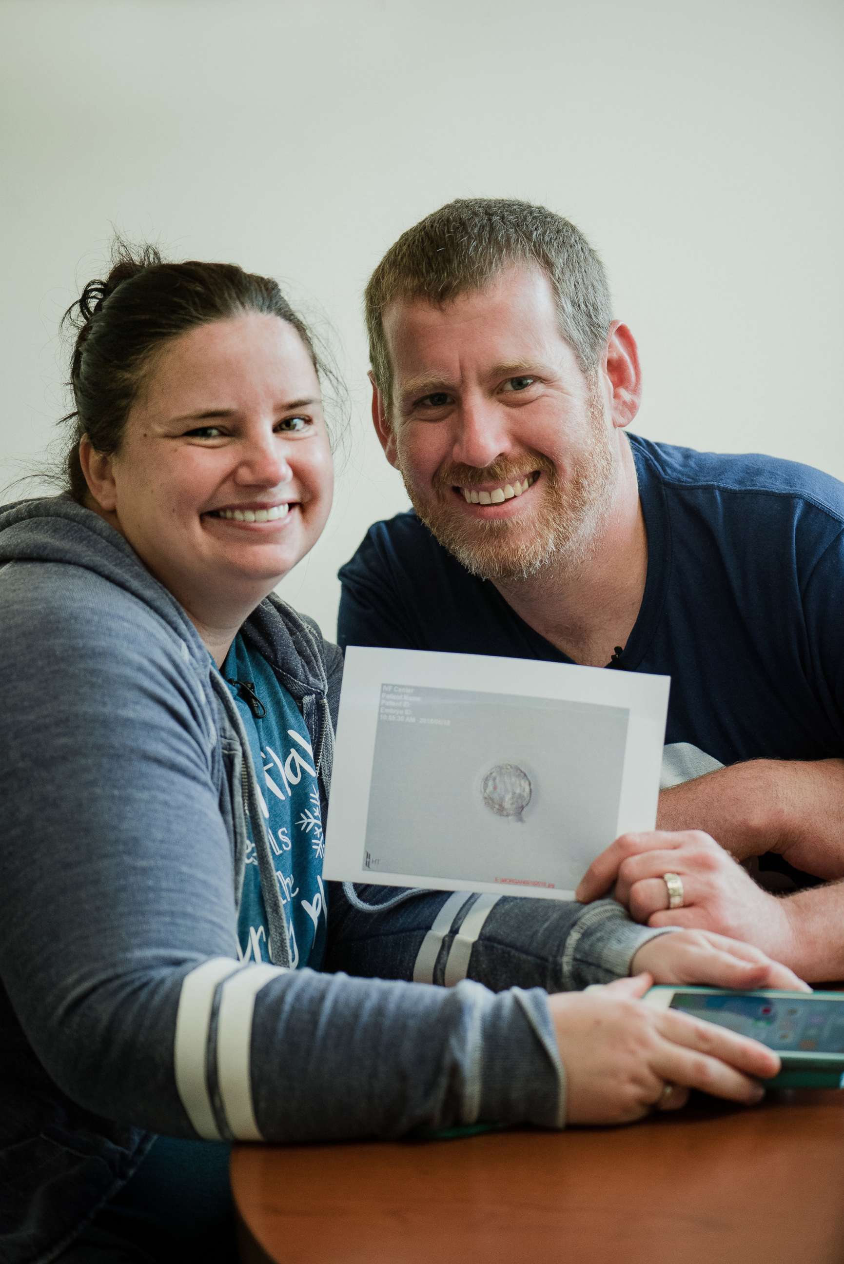 PHOTO: Kerri and Chris Morgan, of Wappingers Falls, N.Y., adopted two embryos through the National Registry for Adoption in their path to parenthood.