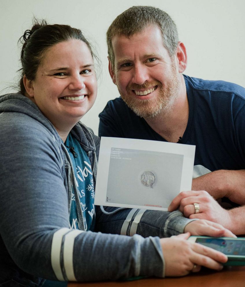 PHOTO: Kerri and Chris Morgan, of Wappingers Falls, N.Y., adopted two embryos through the National Registry for Adoption in their path to parenthood.