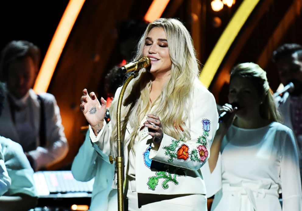 PHOTO: Kesha performs onstage during the 60th Annual GRAMMY Awards at Madison Square Garden on Jan. 28, 2018 in New York City.