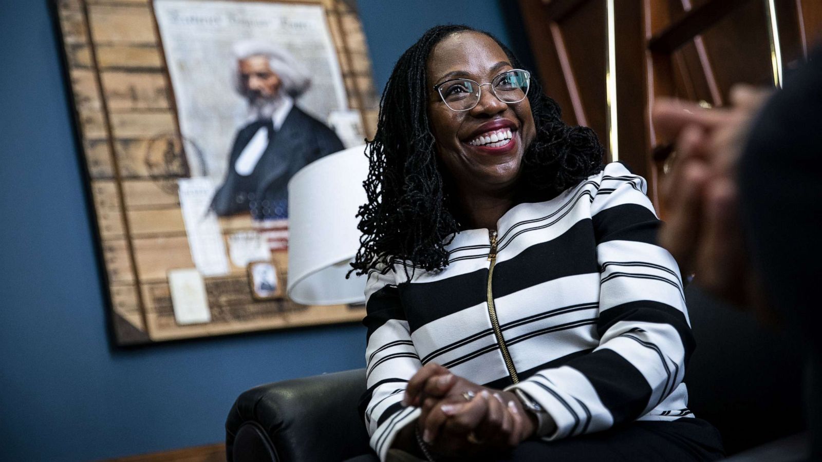 PHOTO: Ketanji Brown Jackson, associate justice of the U.S. Supreme Court nominee for U.S. President Joe Biden, during a meeting on Capitol Hill in Washington, D.C., March 8, 2022.