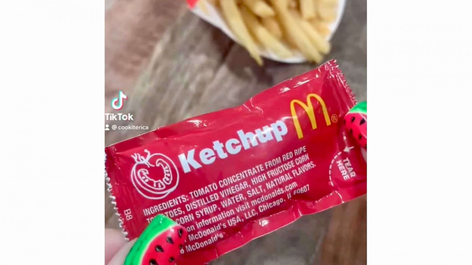 PHOTO: Erica Kuiper's technique to open ketchup packets went viral on TikTok.