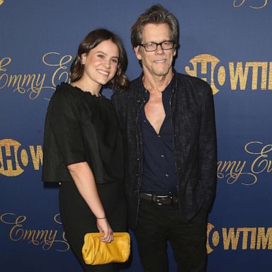 PHOTO: Sosie Bacon and Kevin Bacon attend the Showtime Emmy Eve Nominees Celebration at Chateau Marmont, Sept. 16, 2018, in Los Angeles.