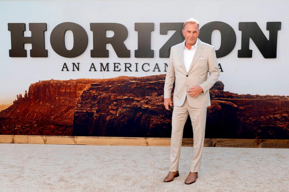 PHOTO: Kevin Costner attends the US Premiere of "Horizon: An American Saga - Chapter 1" at Regency Village Theatre on June 24, 2024 in Los Angeles.