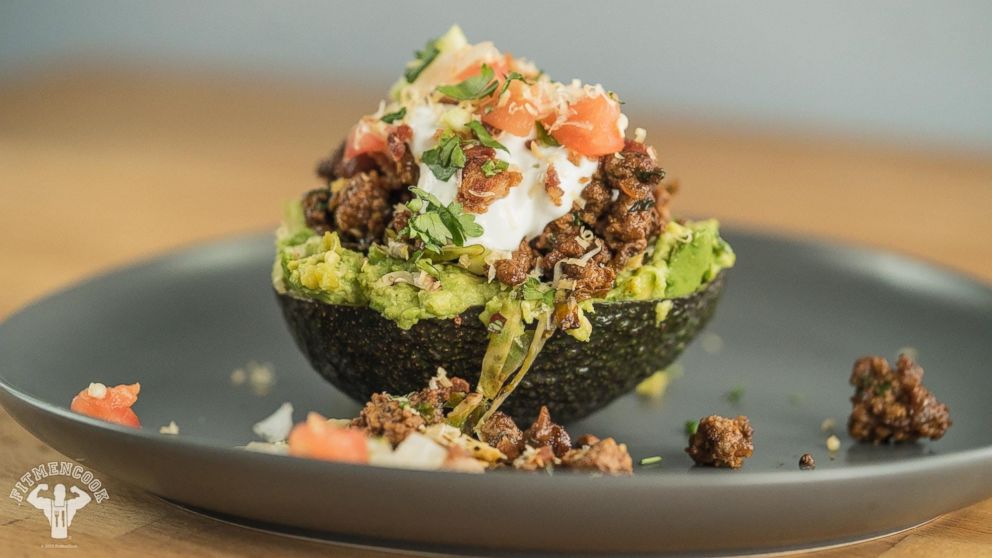 PHOTO: Kevin Currys avocado keto taco bowl.