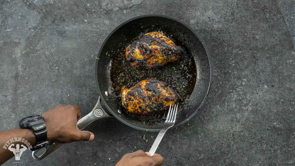 PHOTO: Kevin Curry's quick grilled Cajun chicken.