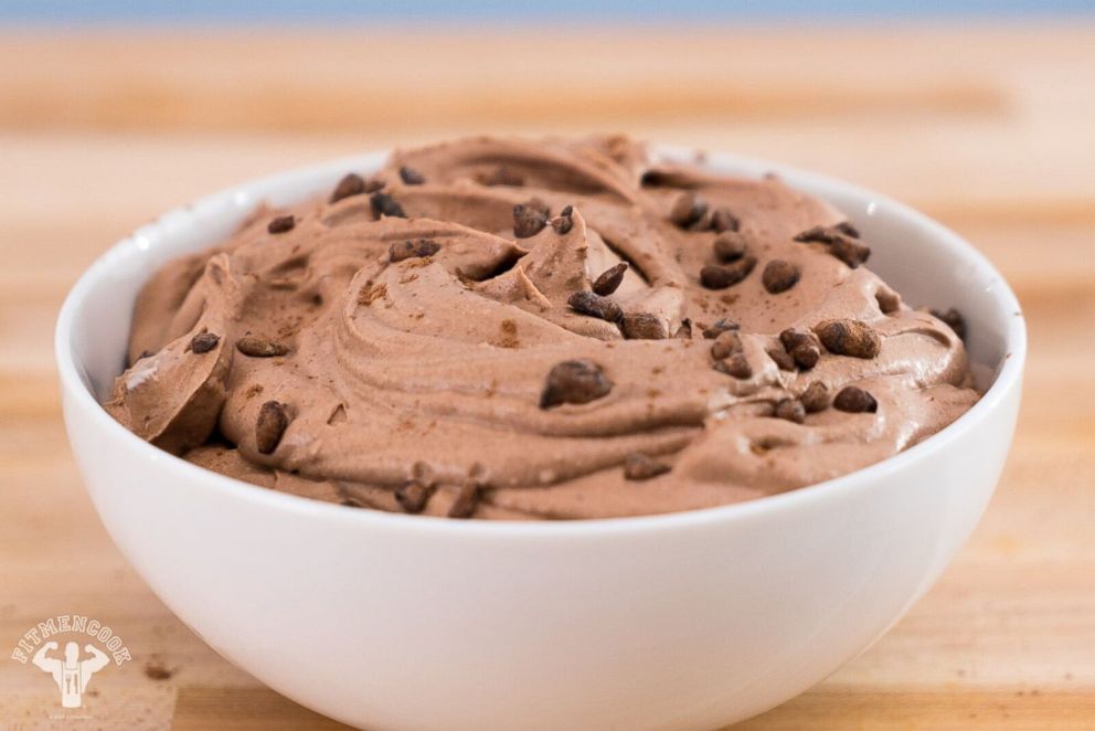 PHOTO: Kevin Curry's decadent and easy keto chocolate mousse.