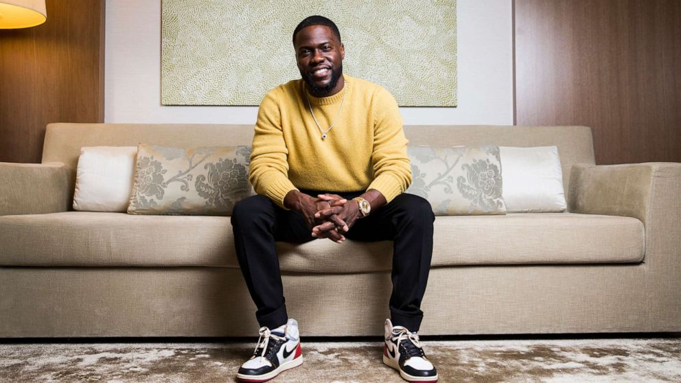 Actor and comedian Kevin Hart poses during a photo shoot in Sydney, New Sou...