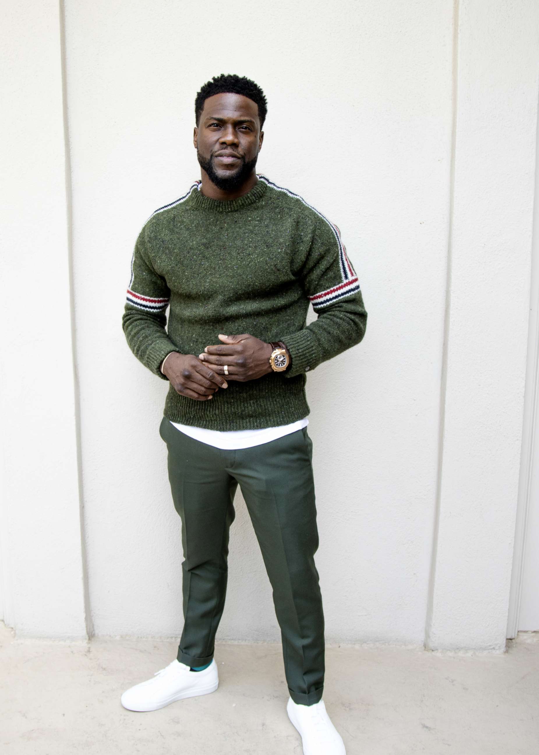 Kevin Hart promotes the movie "The Upside" in Hollywood, Oct. 30, 2018.