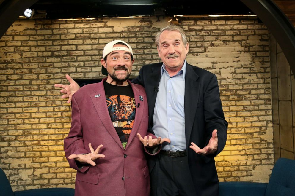 PHOTO: Kevin Smith appears on "Popcorn with Peter Travers" at ABC News studios on October 2, 2019, in New York City.
