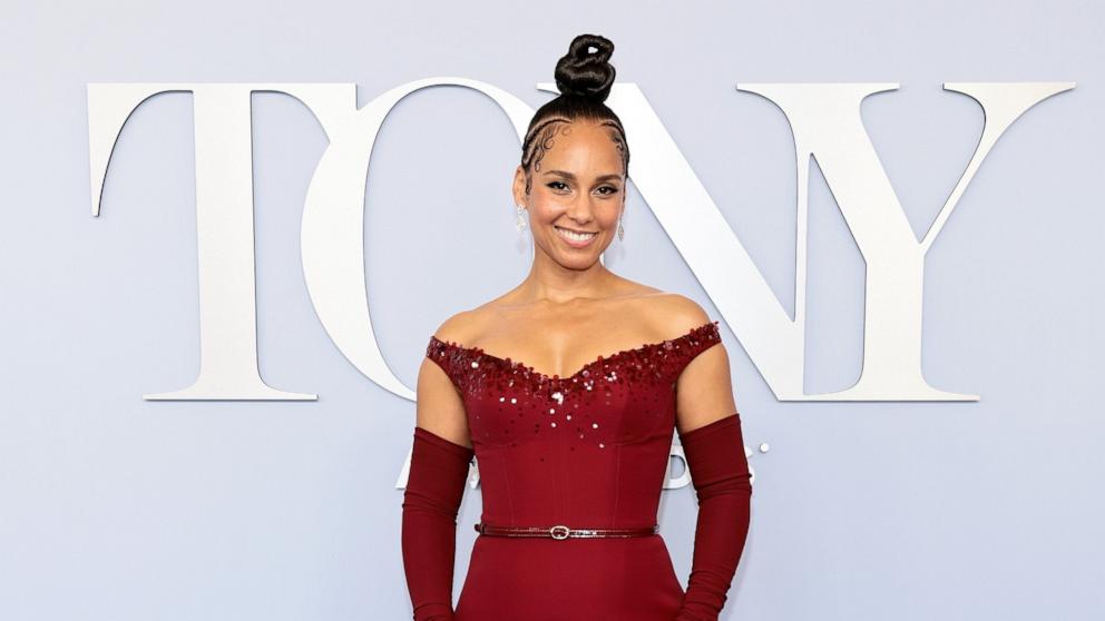 PHOTO: Alicia Keys attends the The 77th Annual Tony Awards at David H. Koch Theater at Lincoln Center on June 16, 2024 in New York City. 