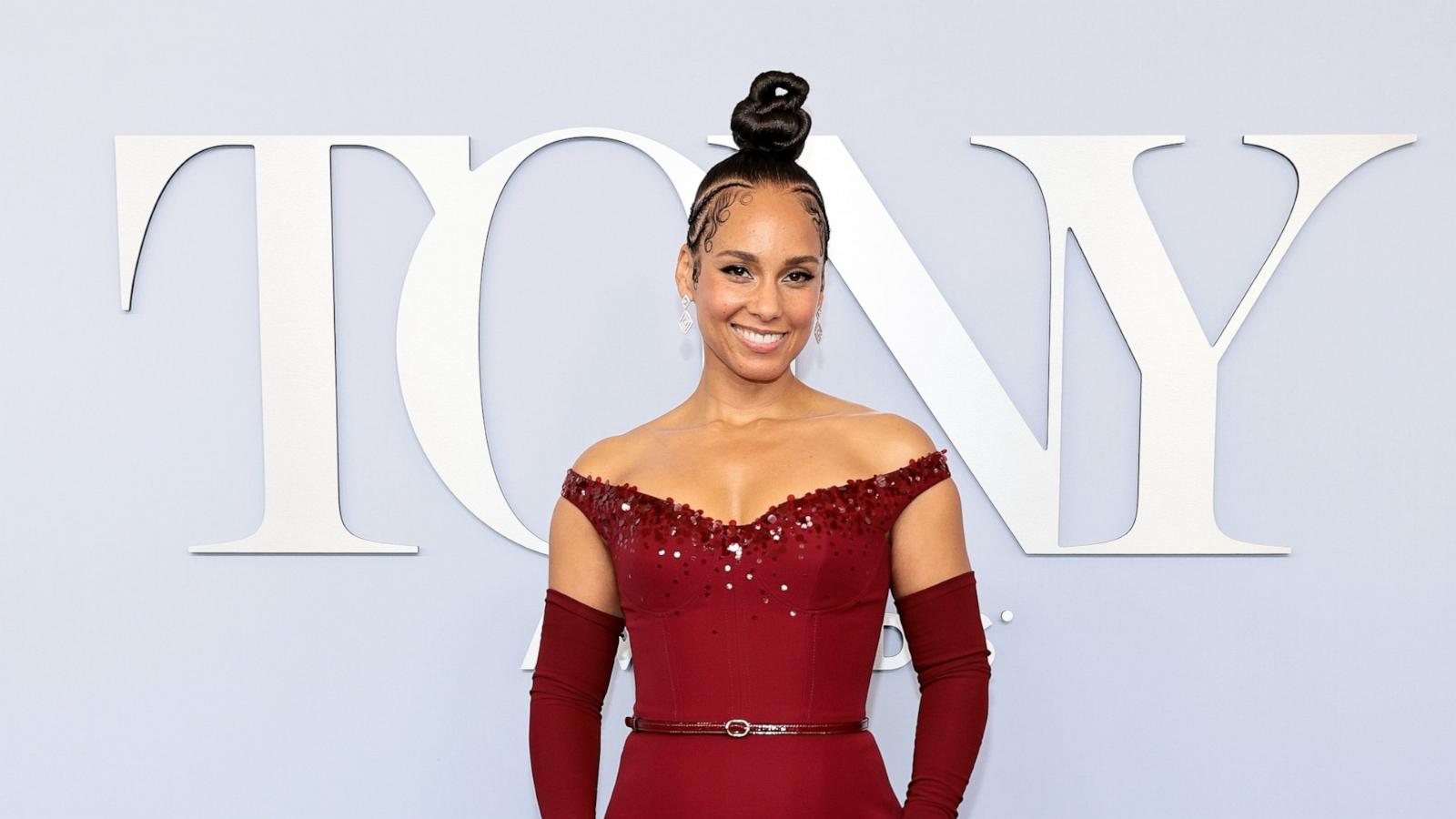 PHOTO: Alicia Keys attends the The 77th Annual Tony Awards at David H. Koch Theater at Lincoln Center on June 16, 2024 in New York City.