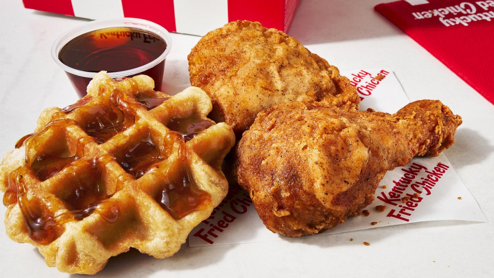 PHOTO: Chicken and waffles is returning to KFC for the first time in 5 years and ahead of Mother’s Day.