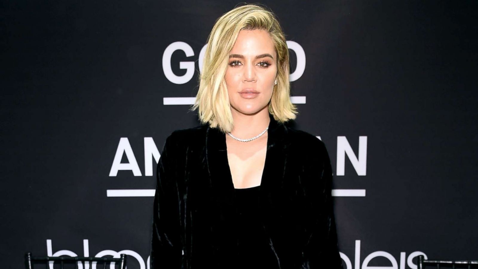 PHOTO: Khloe Kardashian celebrates the launch of Good American with Emma Grede at Bloomingdale's, Oct. 28, 2017, in New York City.