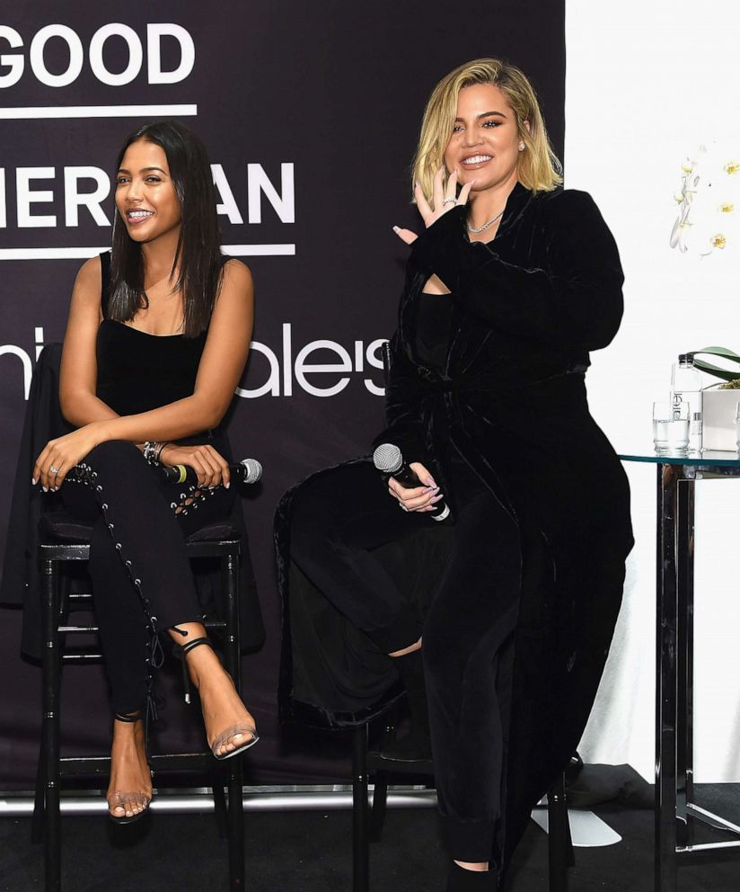 PHOTO: Khloe Kardashian celebrates the launch of Good American at Bloomingdale's on Oct. 28, 2017 in N.Y.C.