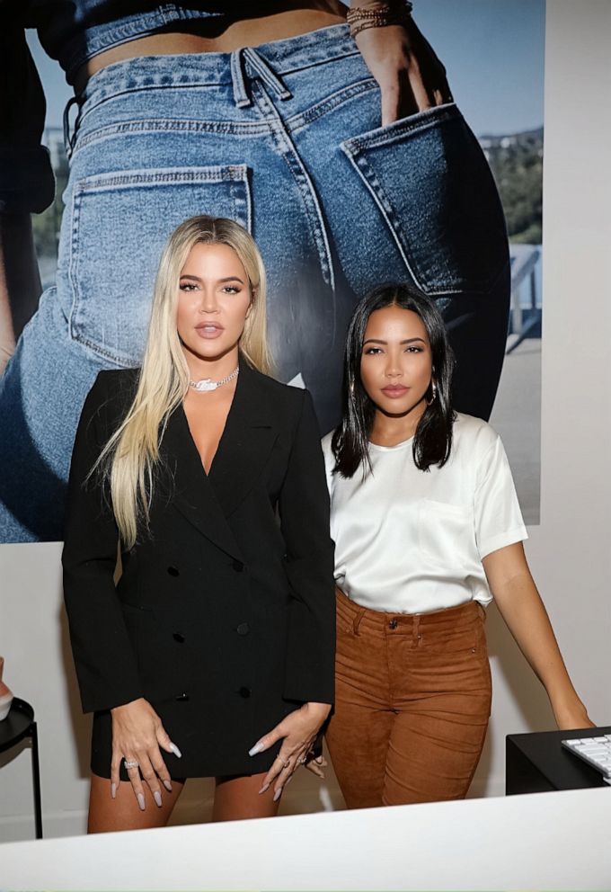 PHOTO: Khloe Kardashian and Emma Grede attend the Good American Miami Launch Party at Good American on Oct. 24, 2019 in Miami.