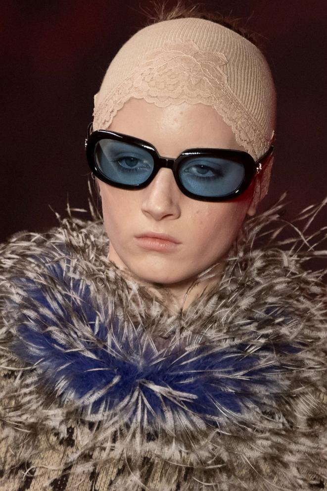 PHOTO: A model walks the runway during the Valentino Ready to Wear Fall/Winter 2025-2026 fashion show as part of the Paris Fashion Week on March 9, 2025 in Paris, France.