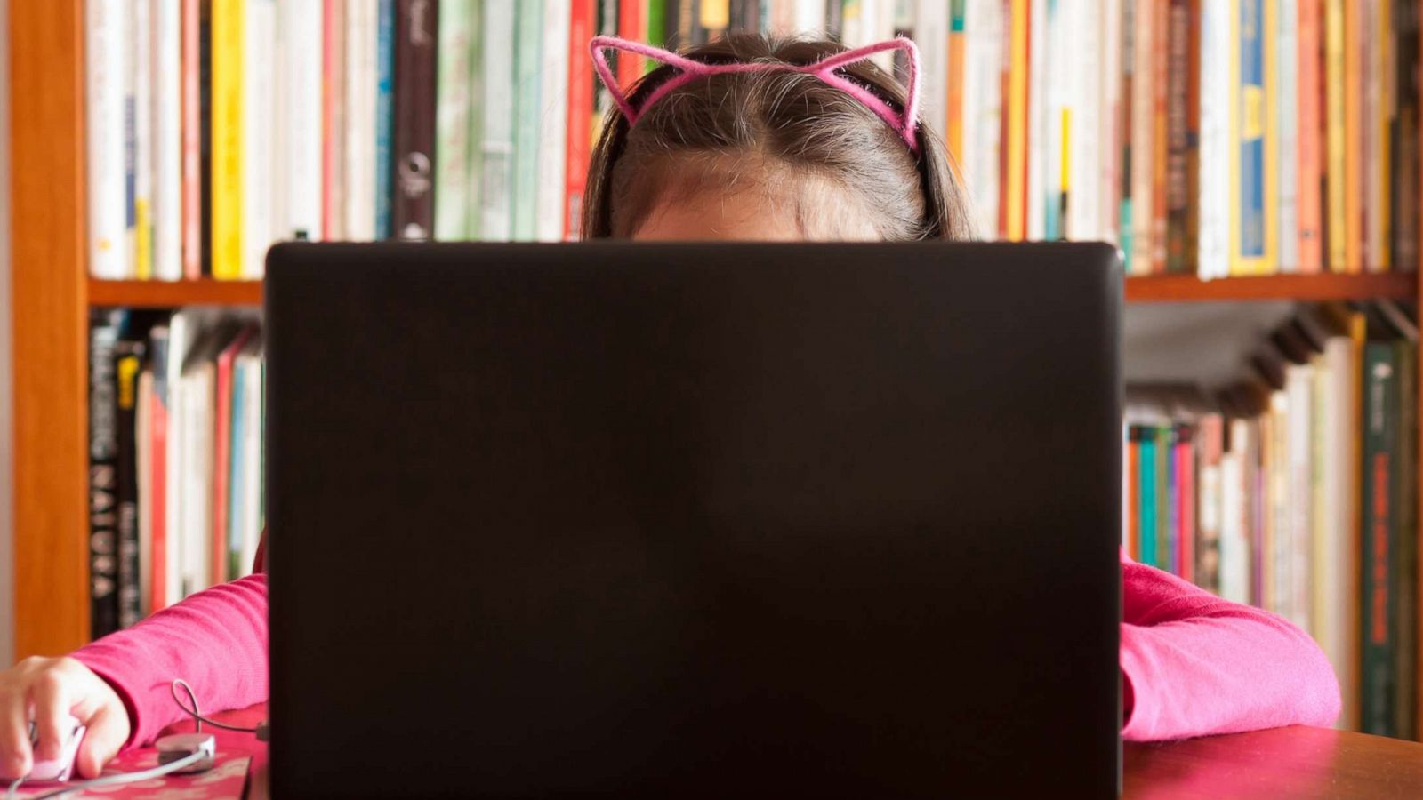 PHOTO: A little girl sits in front of a computer in this undated stock photo.