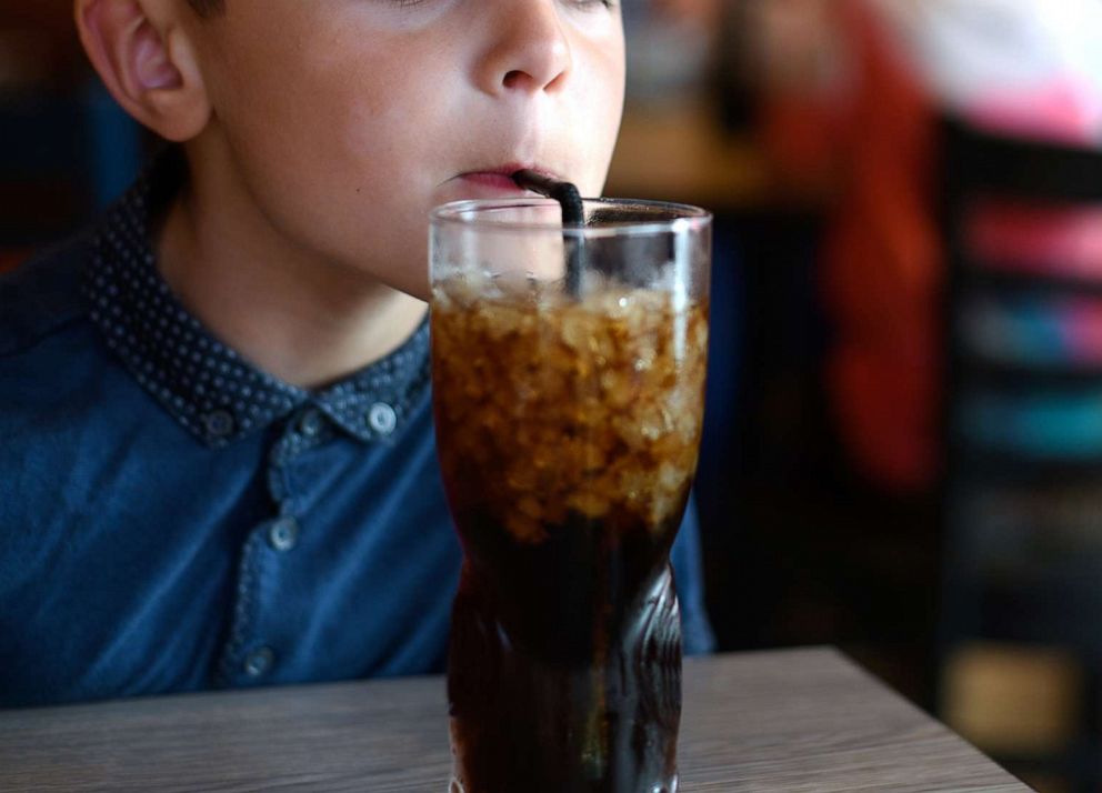 PHOTO: A child drinks from a straw in this undated stock photo.