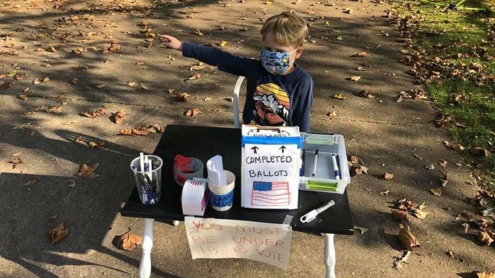 Boy's voting booth makes sure kids get to vote - Good Morning America