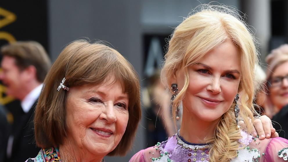 PHOTO: In this Dec. 5, 2018 file photo Nicole Kidman ,right, with her mother Janelle Ann Kidman as they attend the 2018 AACTA Awards Presented by Foxtel at The Star in Sydney.